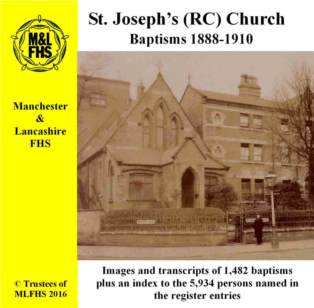 Manchester, Longsight, St. Joseph's RC Church, Baptisms 1888-1910 (Download)