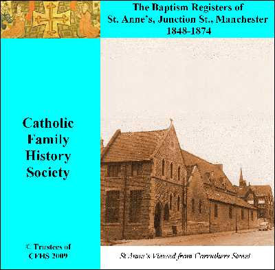 Manchester, St. Anne (RC) Baptisms 1848-1874