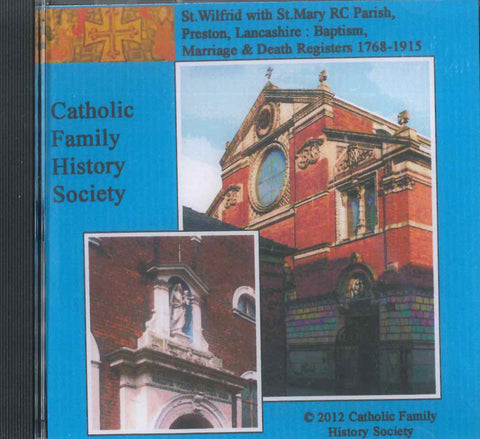 Preston, St Wilfrid with St Mary (RC) Church: B M D (Download)